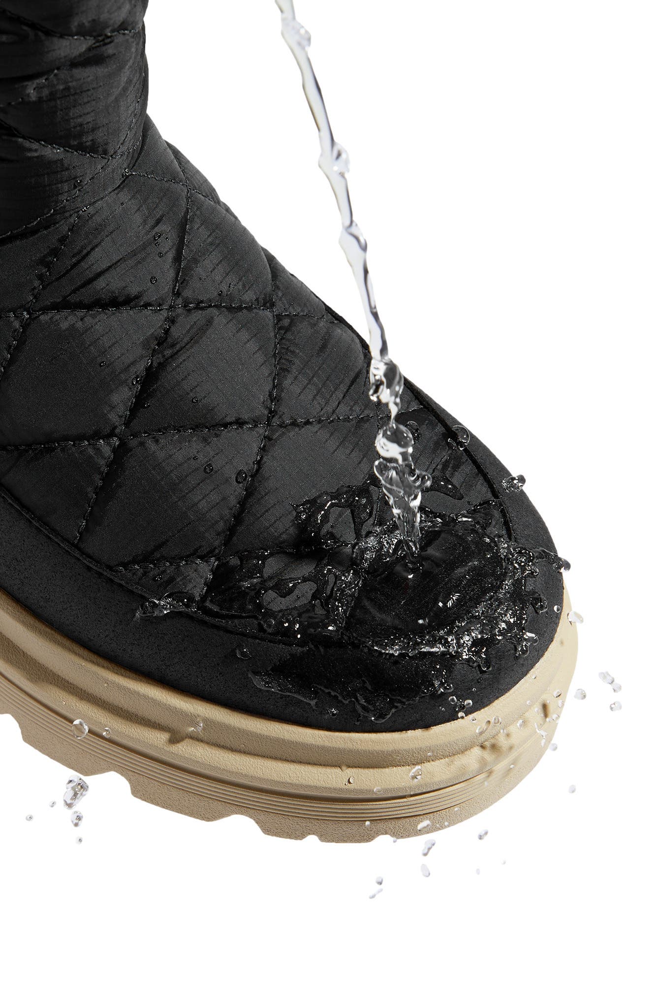 VIVAIA Quilted Waterproof PufferTherm Warm Boots, Alternate, color, Black Water Prf