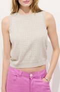 Alex Mill Odette Cotton & Cashmere Pointelle Sweater Tank