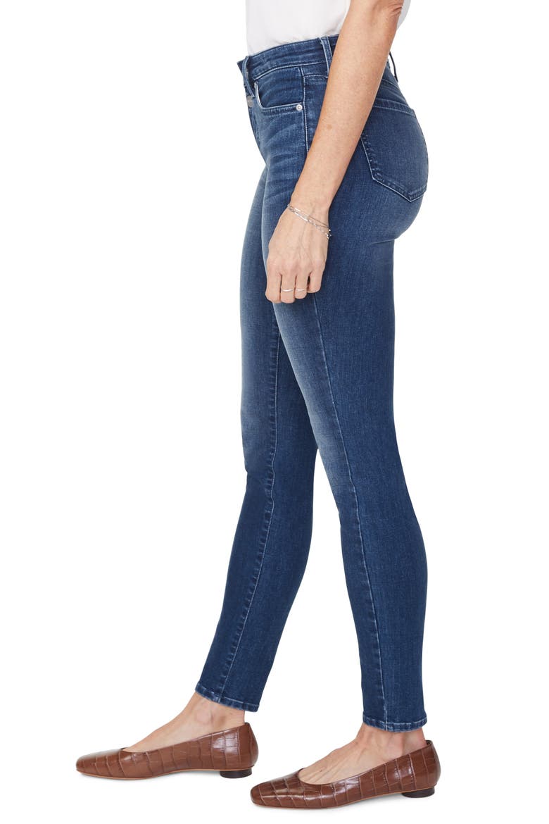 Ami Mock Button Fly Skinny Jeans, Alternate, color, SOLANA