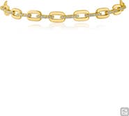CZ by Kenneth Jay Lane Cubic Zirconia Link Bracelet
