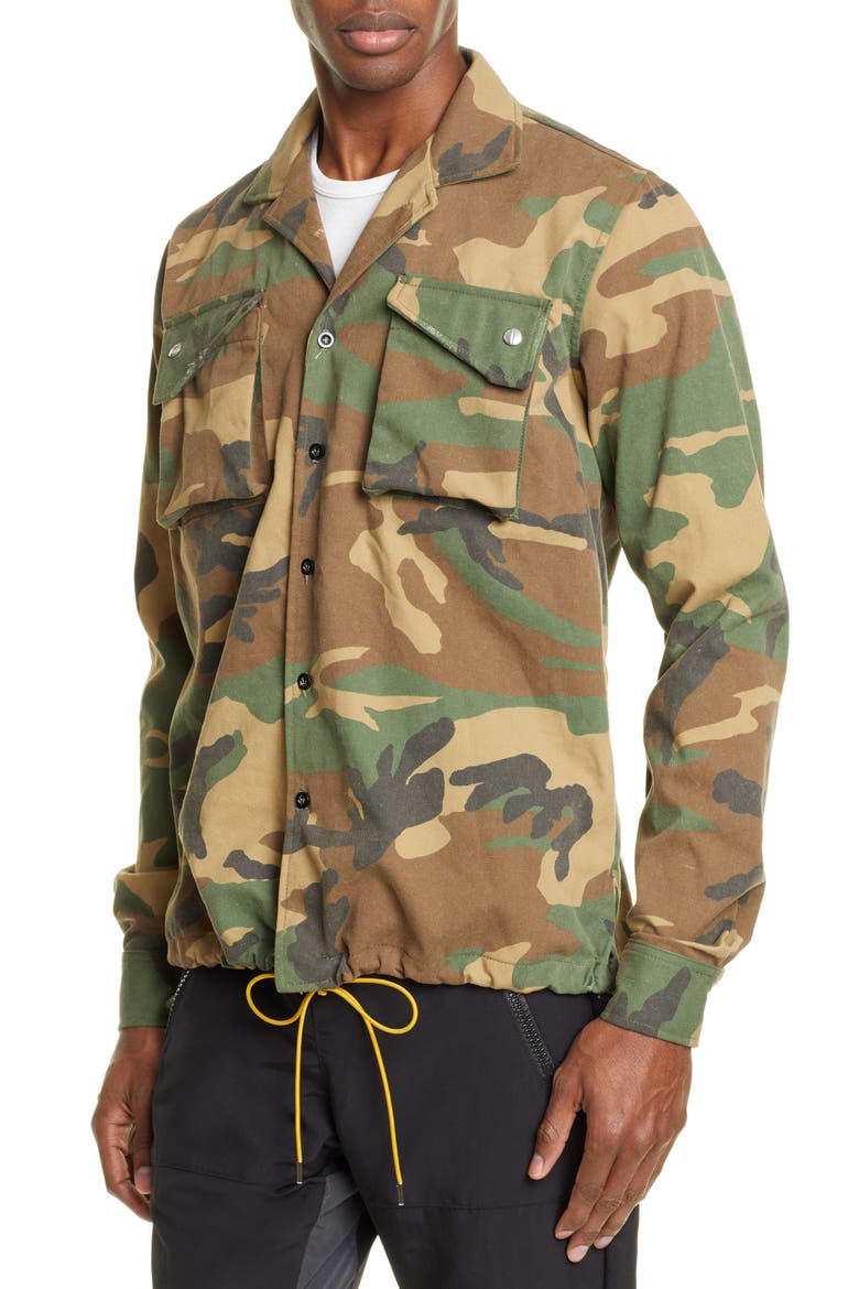 Camo Twill Field Jacket, Alternate, color, CAMO