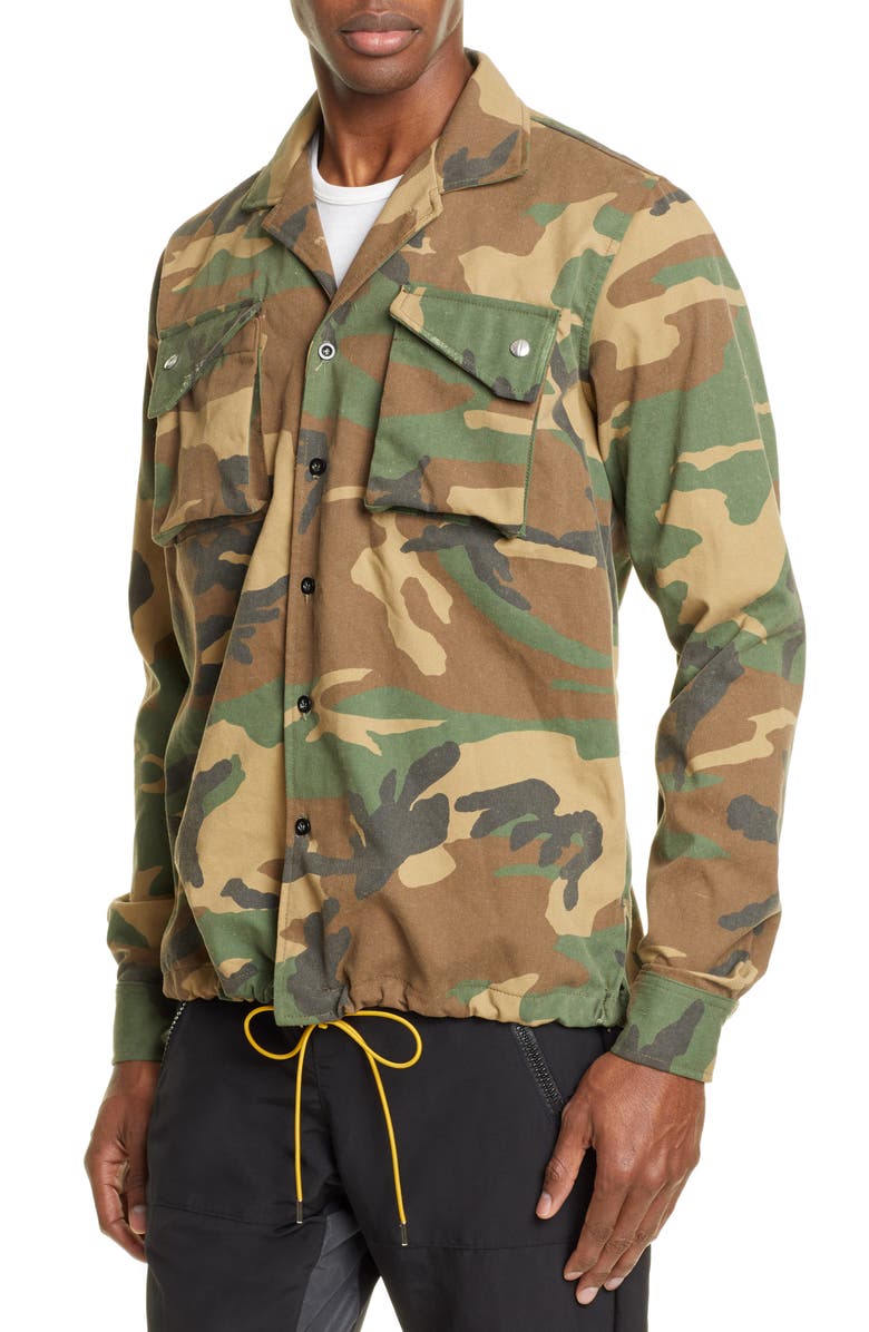 Rhude Camo Twill Field Jacket, Alternate, color, 
