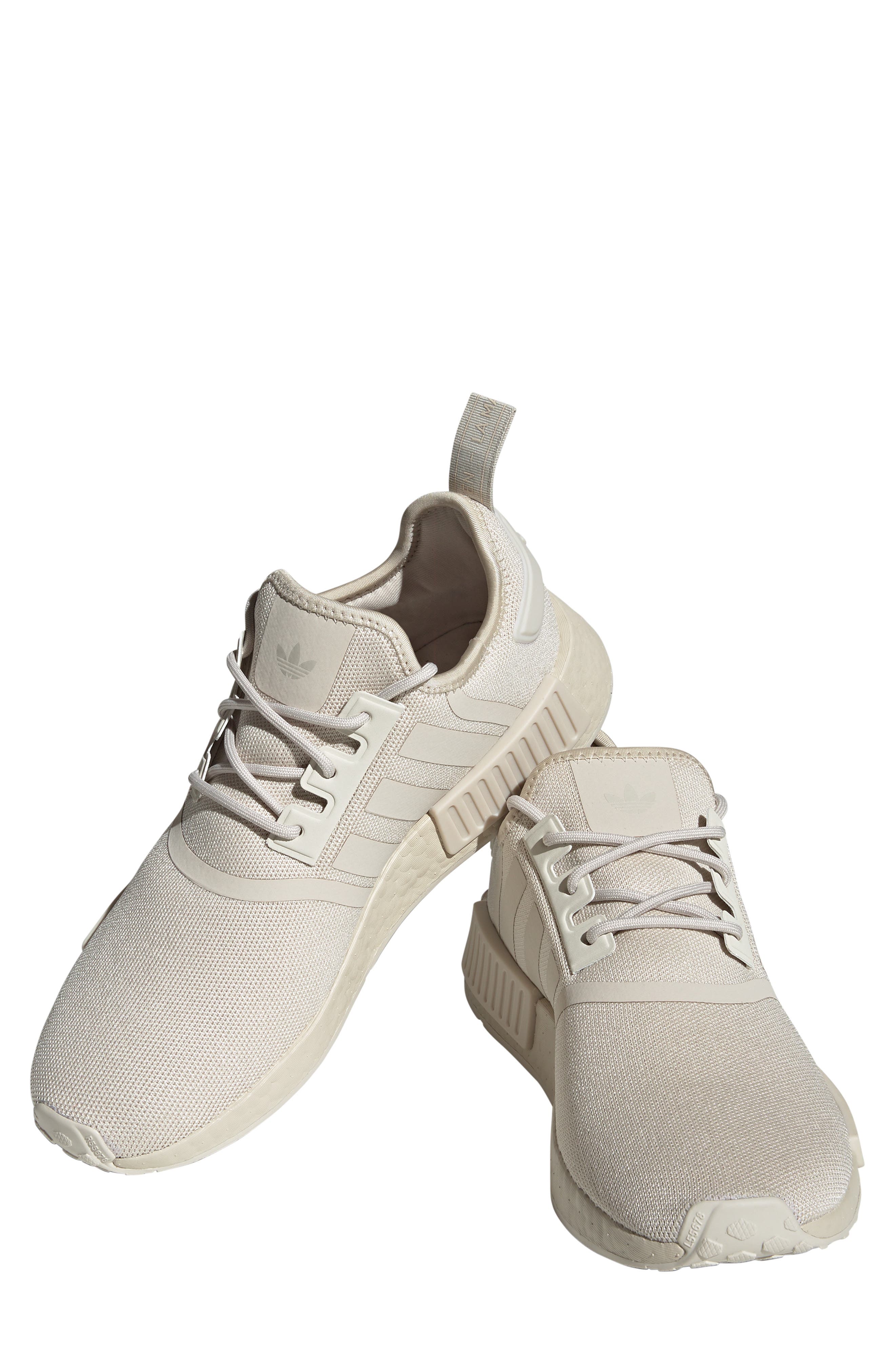 NMD R1 Primeblue Sneaker, Alternate, color, ALUMINA/ ALUMINA/ BLACK
