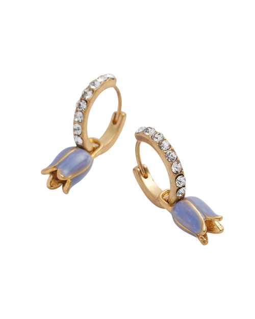 Fable England Bluebell Charm Huggie Earrings