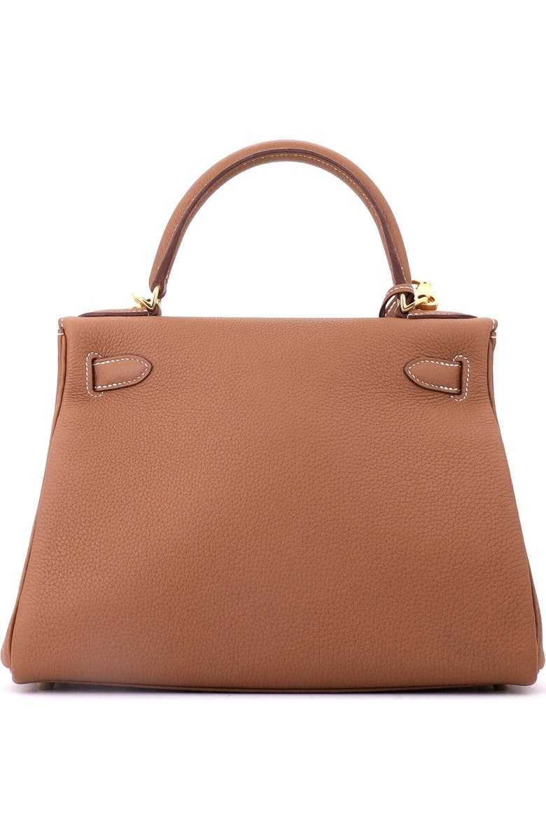 Pre-Owned Hermes Kelly Handbag Brown Togo with Gold Hardware 28, Alternate, color, Gold