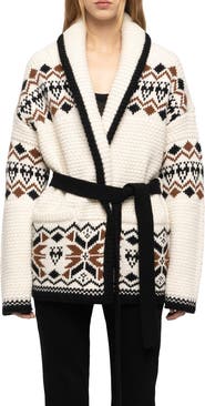 Zadig & Voltaire Erra Tie Waist Wool & Cashmere Cardigan