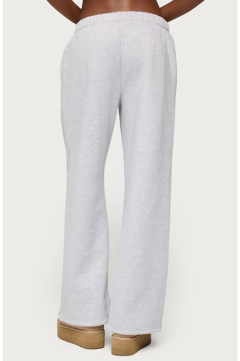 Love Edikted Wide Leg Sweatpants, Alternate, color, GRAY-MELANGE