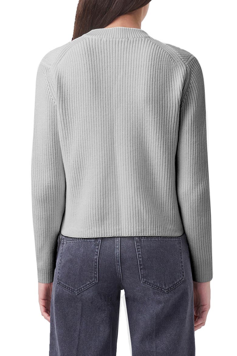 Nadia Mozart Cotton Crewneck Sweater, Alternate, color, DOVE GREY MELANGE