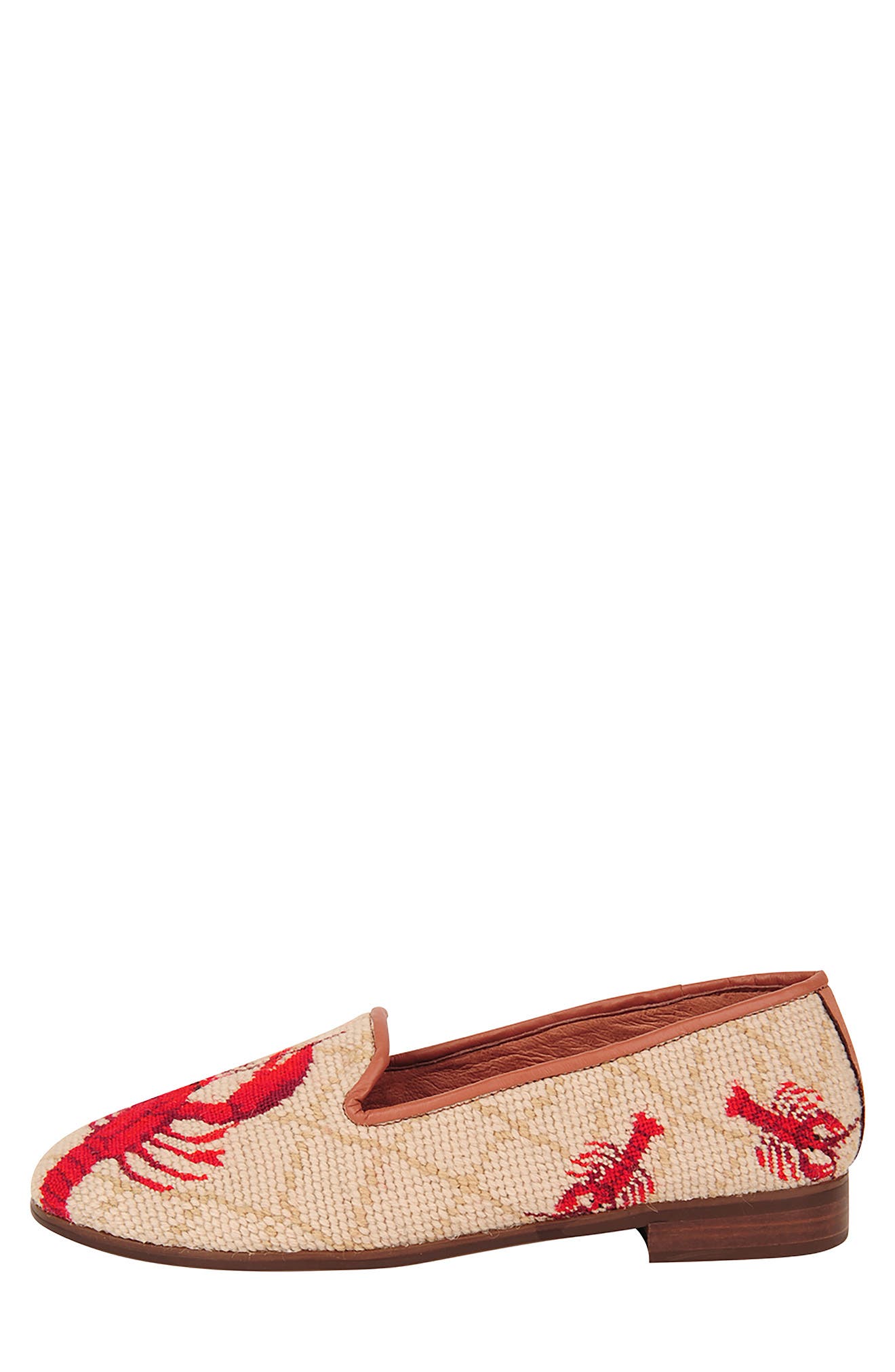 ByPaige BY PAIGE Needlepoint Lobster Flat, Alternate, color, 