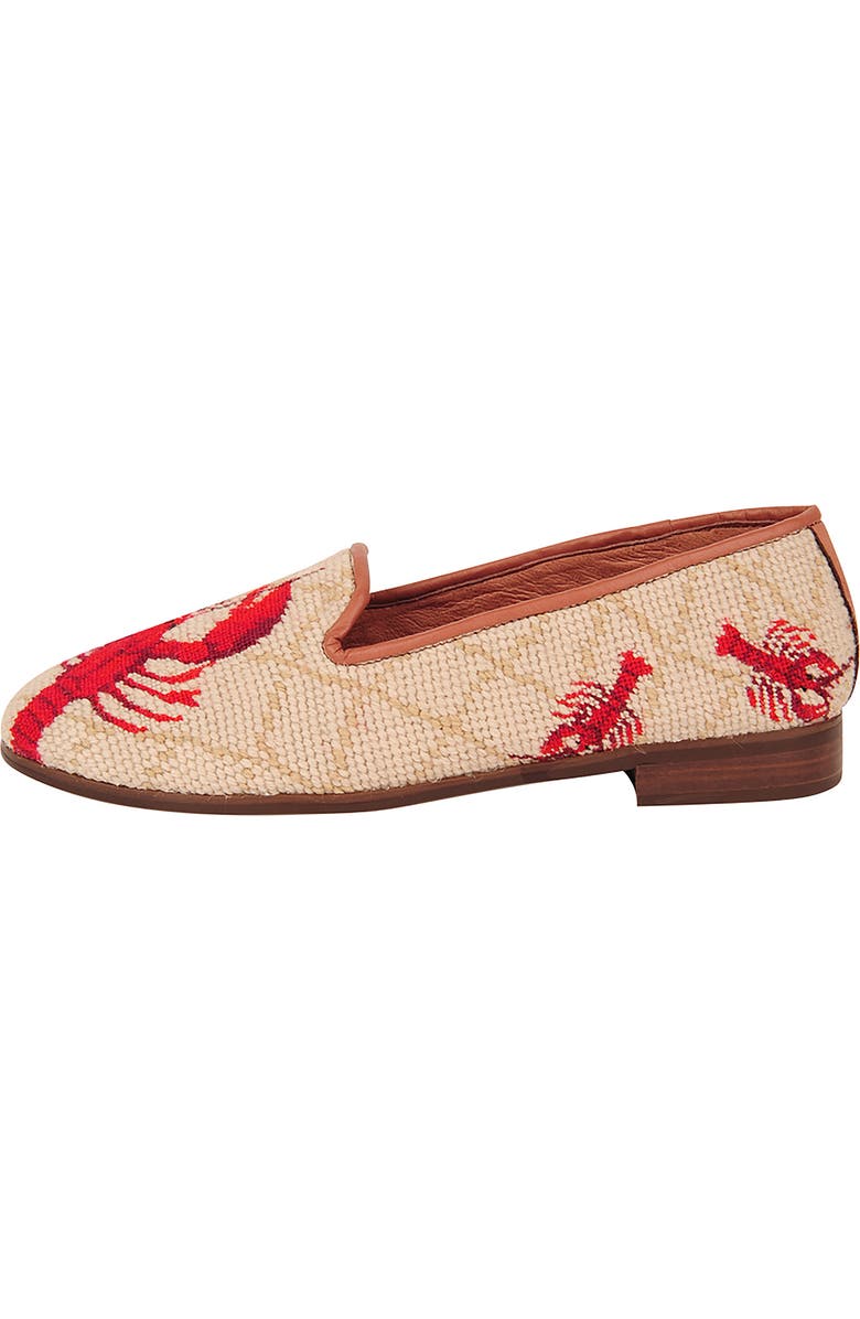 ByPaige BY PAIGE Needlepoint Lobster Flat, Alternate, color,