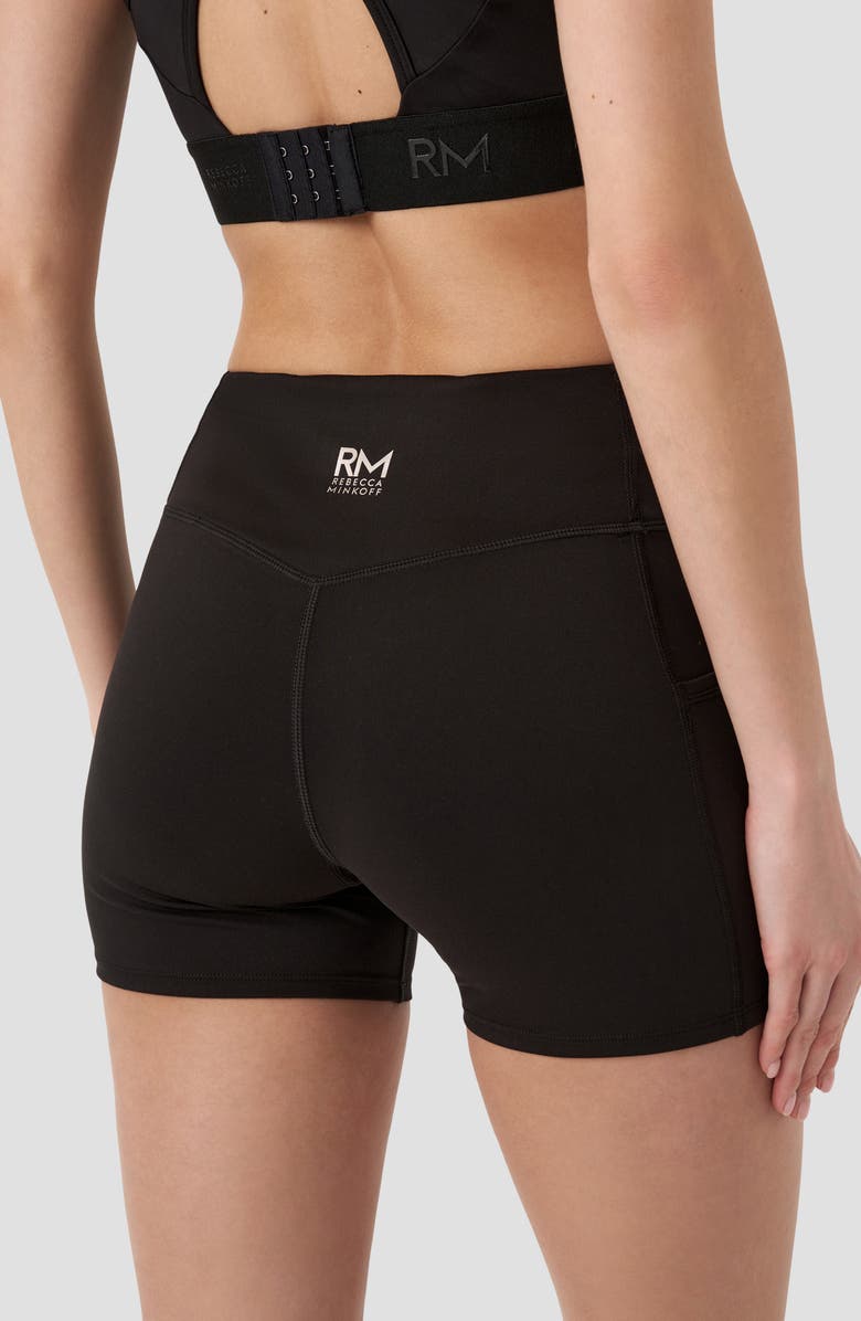 RM Rebecca Minkoff 4-Inch Biker Shorts, Alternate, color, Black
