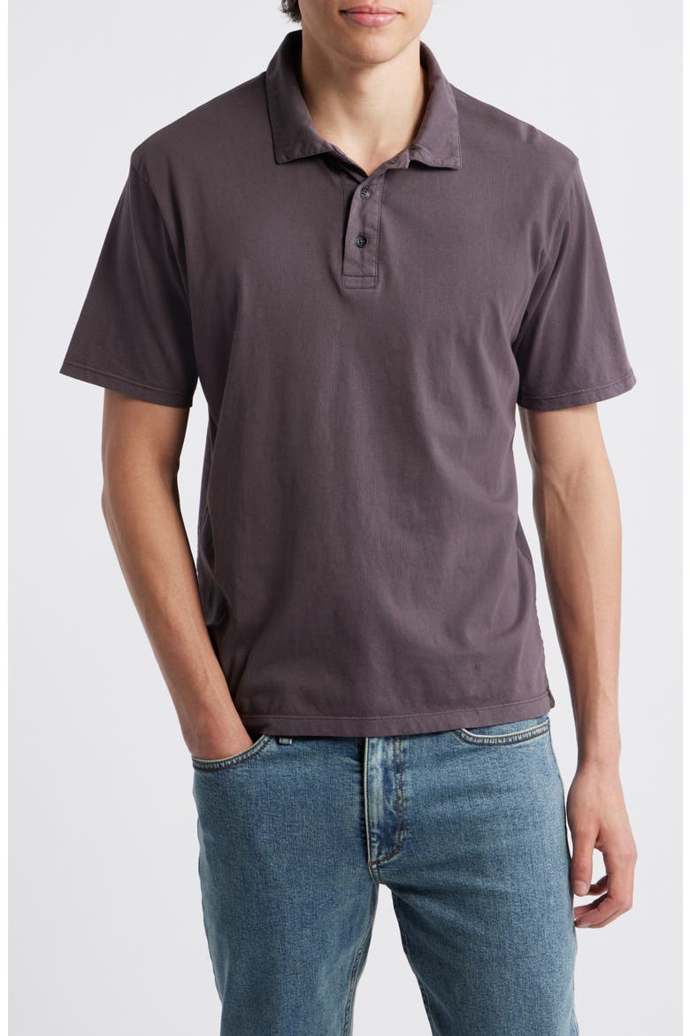 Garment Dye Polo, Main, color, COAL GREY