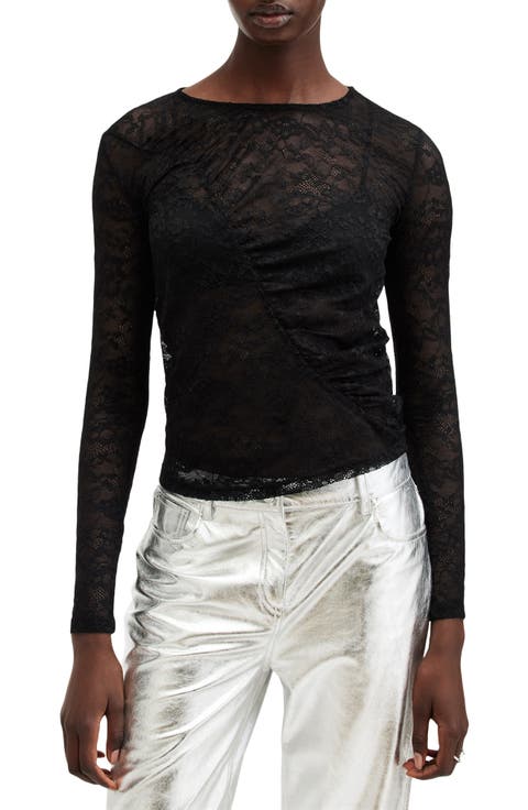 Edana Lace Long Sleeve Top