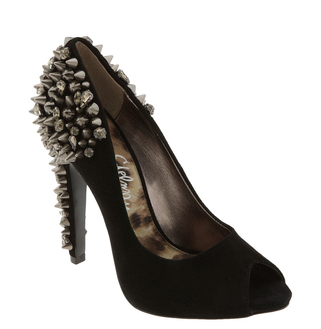 'Lorissa' Pump, Main, color, BLACK SUEDE