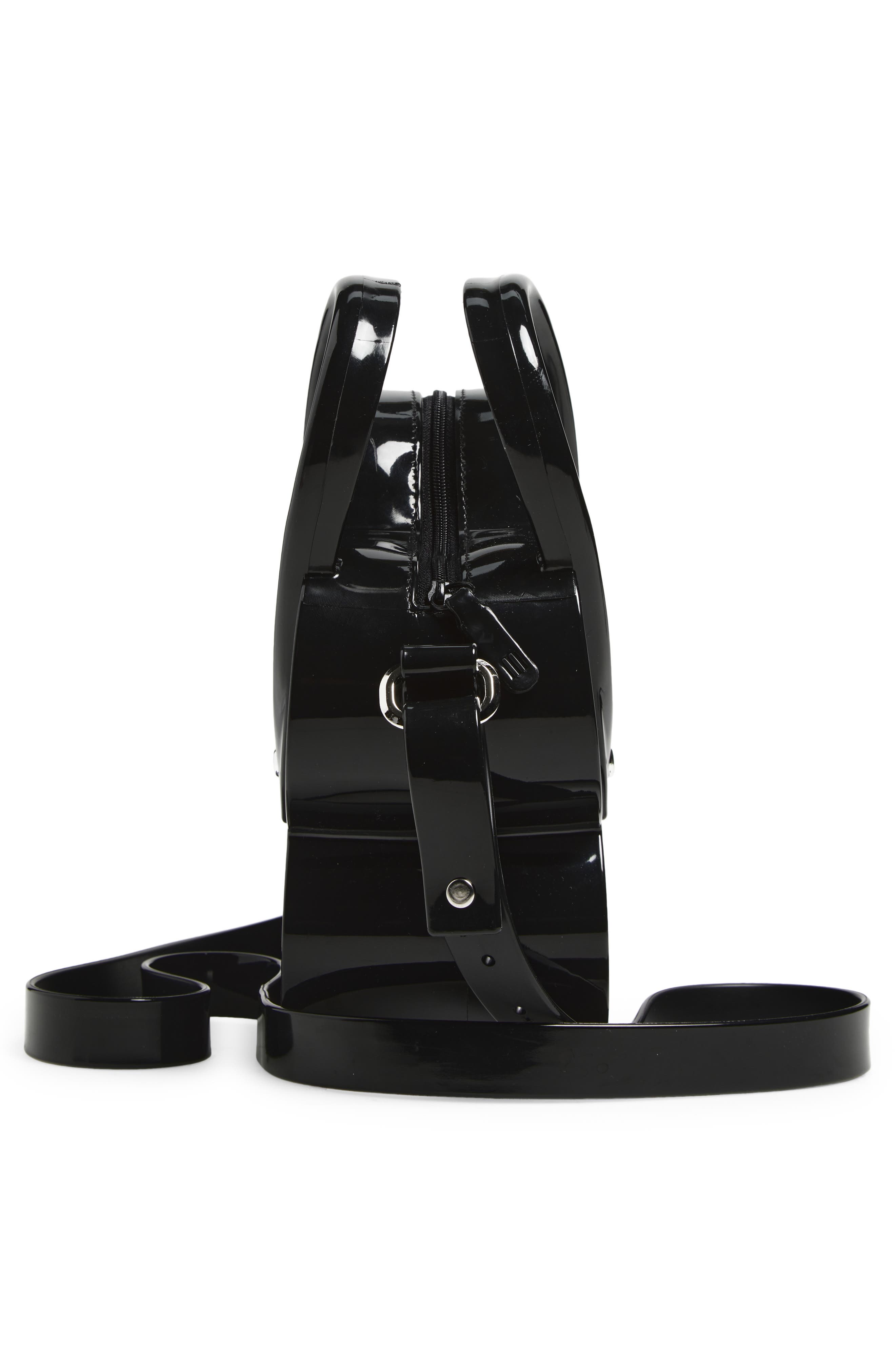 Comme des Garçons Girl x Mellissa Flower Faux Leather Handbag, Alternate, color, 