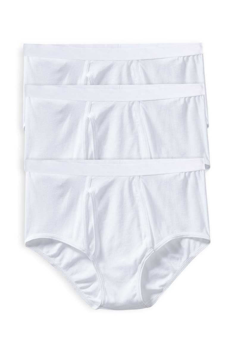3-pk Briefs, Main, color, WHITE