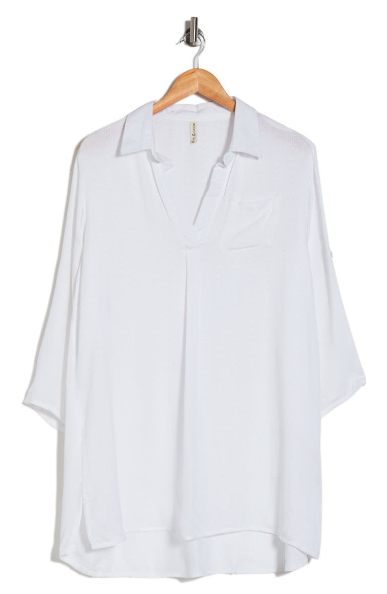 BOHO ME Oversize Cover-Up Shirt, Alternate, color, White