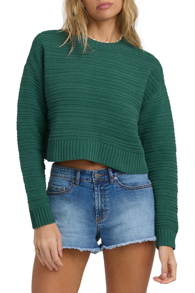 Evie Crop Sweater, Main, color, ASPEN GOLD
