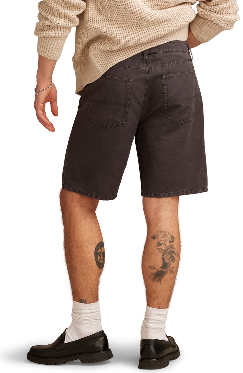 Lucky Brand Cotton & Linen Shorts, Alternate, color, Phantom