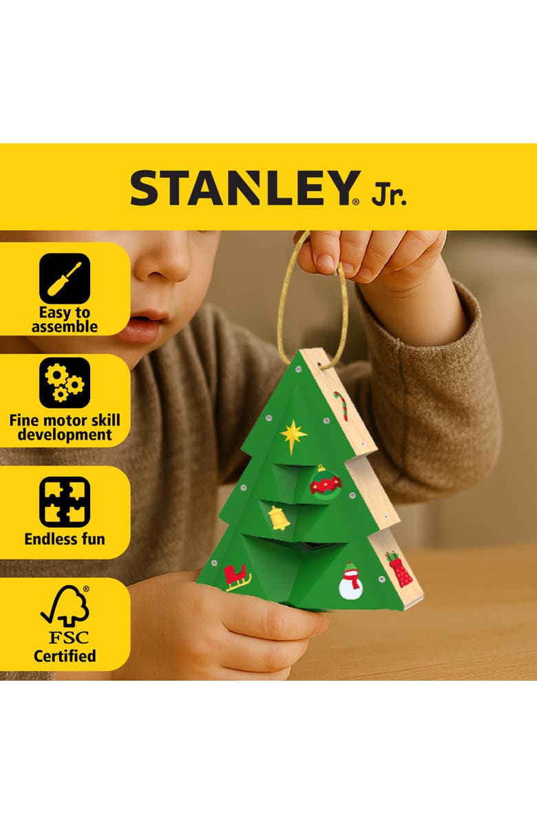 Stanley Jr. Easy Build Christmas Tree Ornament Kit, Holiday Gift Christmas Edition, Alternate, color, Multi Color