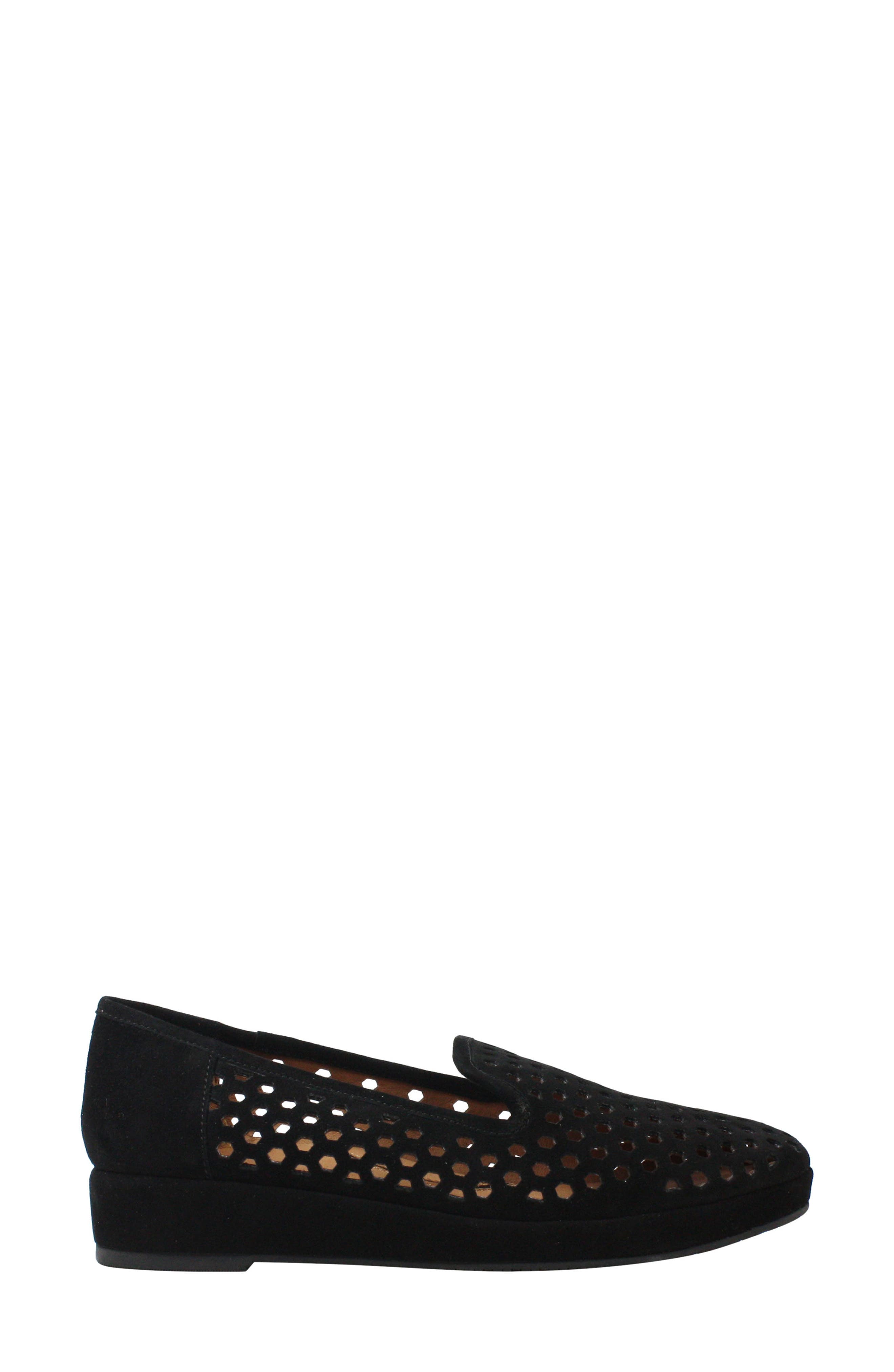L'Amour des Pieds Clemence Perforated Wedge Loafer, Alternate, color, 