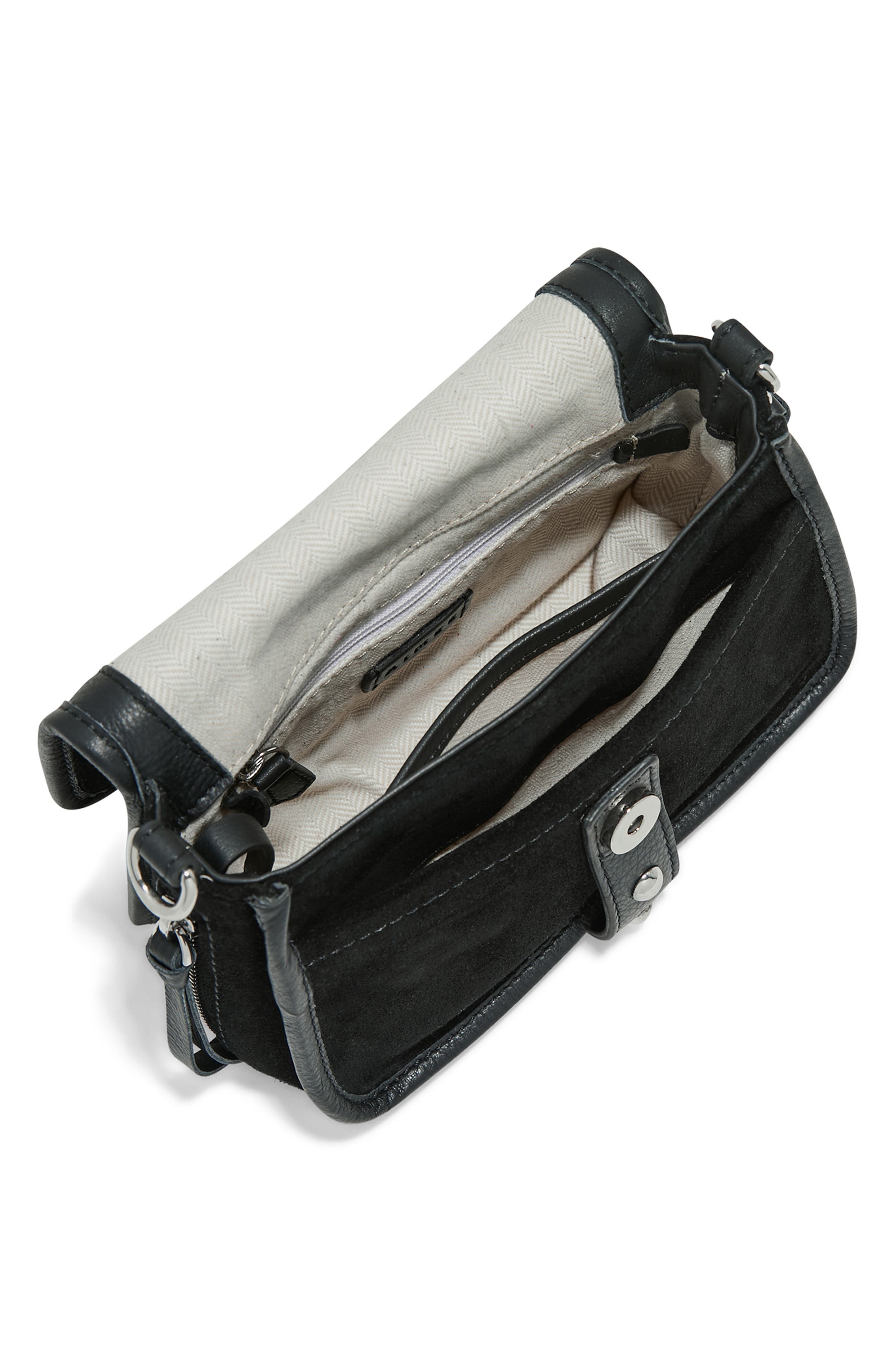 AIMEE Mini Great Escape Suede Crossbody Bag, Alternate, color, Black Suede