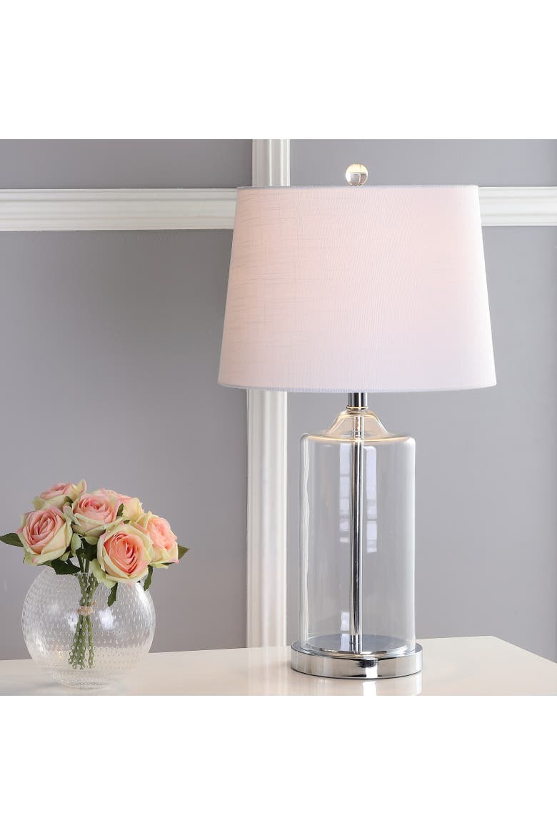 Walsh Glass LED Table Lamp, Alternate, color, Clear/Chrome