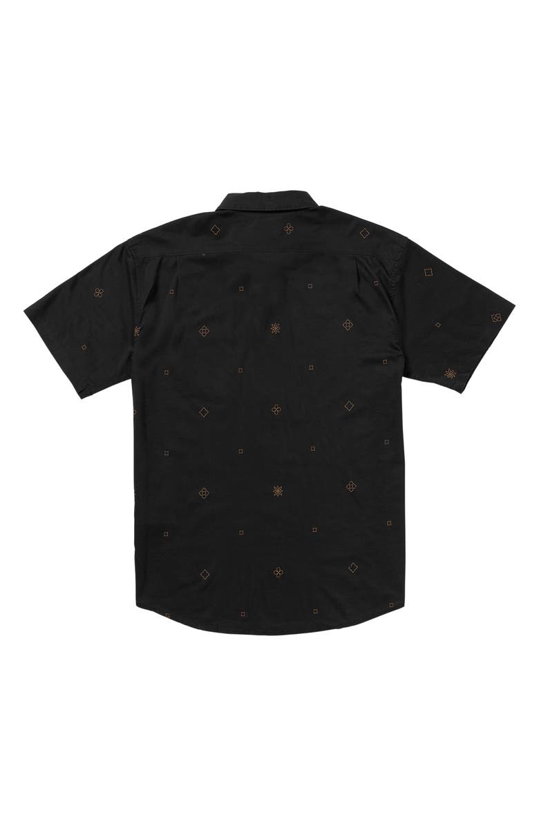 Billabong Sundays Print Short Sleeve Button-Up Shirt, Alternate, color, 