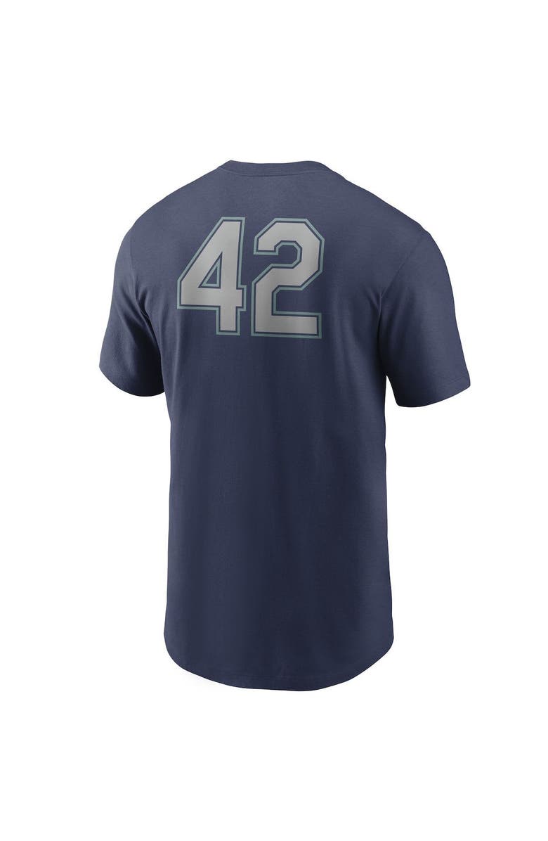 Nike Men's Nike Navy Seattle Mariners Jackie Robinson Day Team 42 T-Shirt, Alternate, color, 