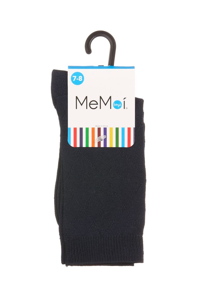 All Over Argyle Crew Socks, Alternate, color, Navy