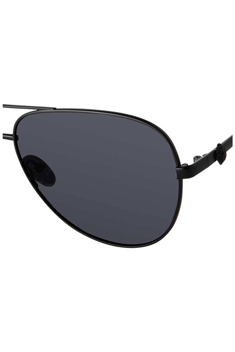Shoreditch 62mm Oversize Aviator Sunglasses, Alternate, color, BLACK/ GRAY