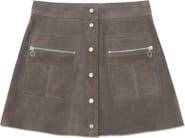 Reiss Tia Suede Miniskirt