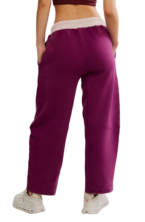 Free People You Wish Tie Waist Sweatpants In Purple