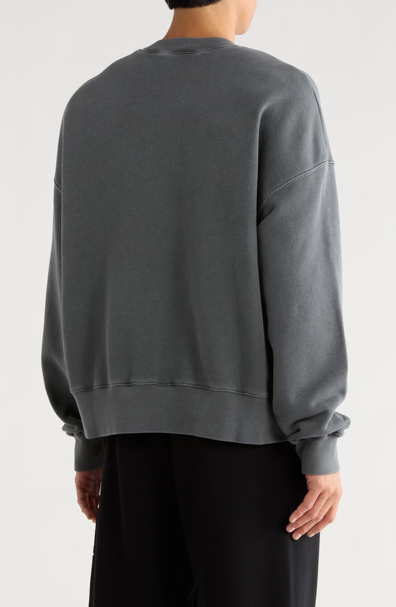 Palm Angels Curved Logo Graphic Sweatshirt, Alternate, color, 