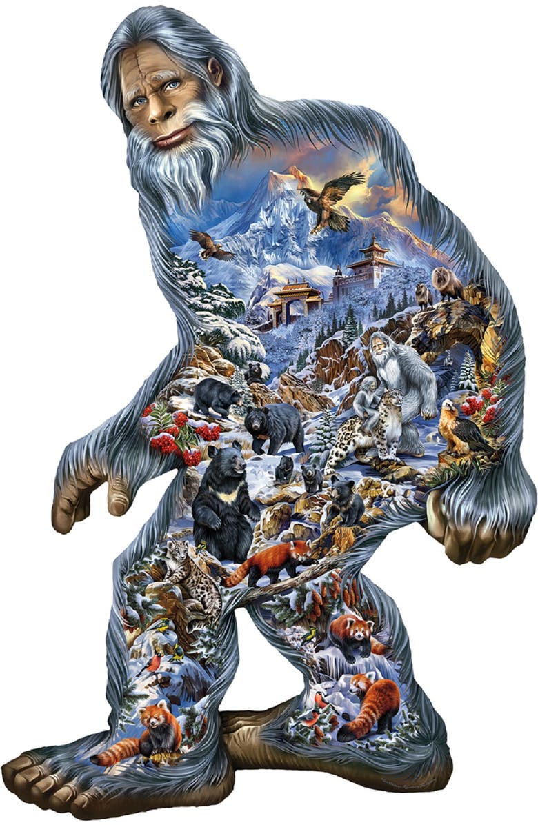 Sunsout Yeti 850 piece Jigsaw Puzzle for Adults Special Shape, Alternate, color, Multicolor