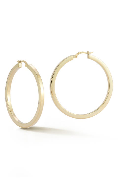 Tube Hoop Earrings