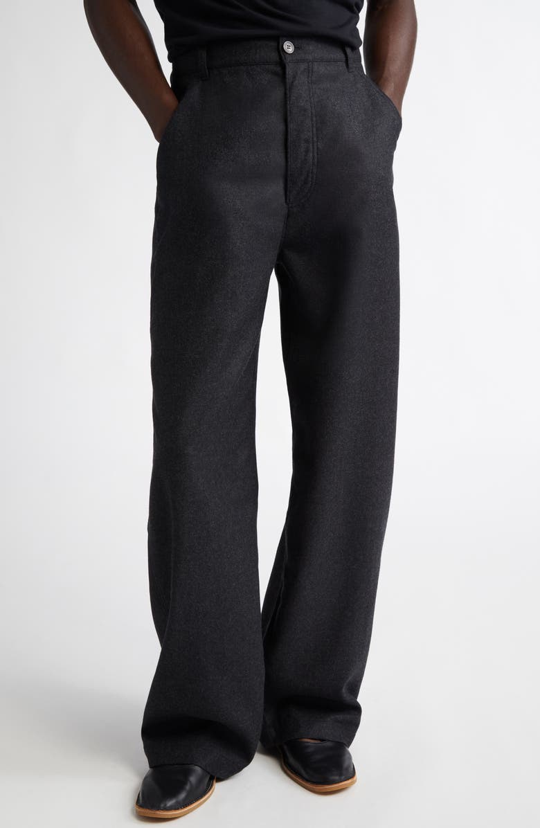 Dries Van Noten Pickerby Straight Leg Wool Pants, Main, color,