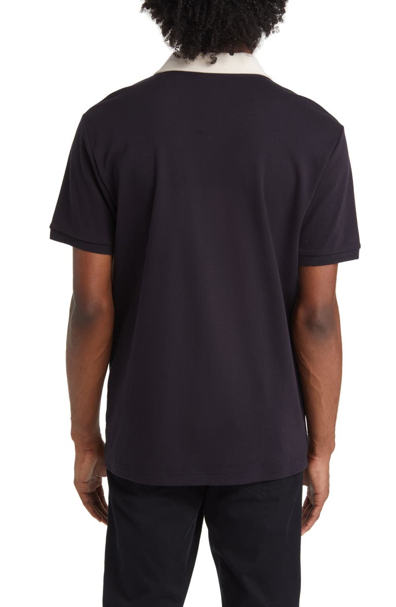 Original Penguin Slim Fit Vertical Stripe Cotton Interlock Polo, Alternate, color, 