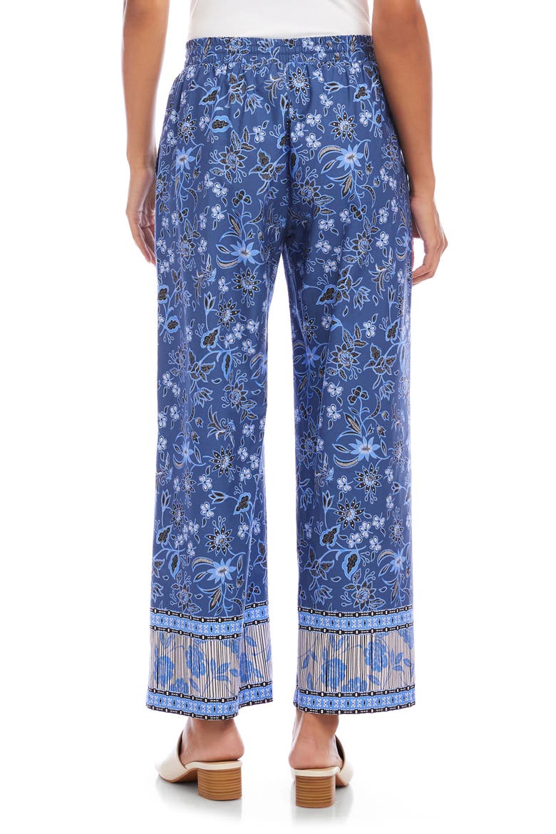 Crop Cotton Drawstring Pants, Alternate, color, BLUE