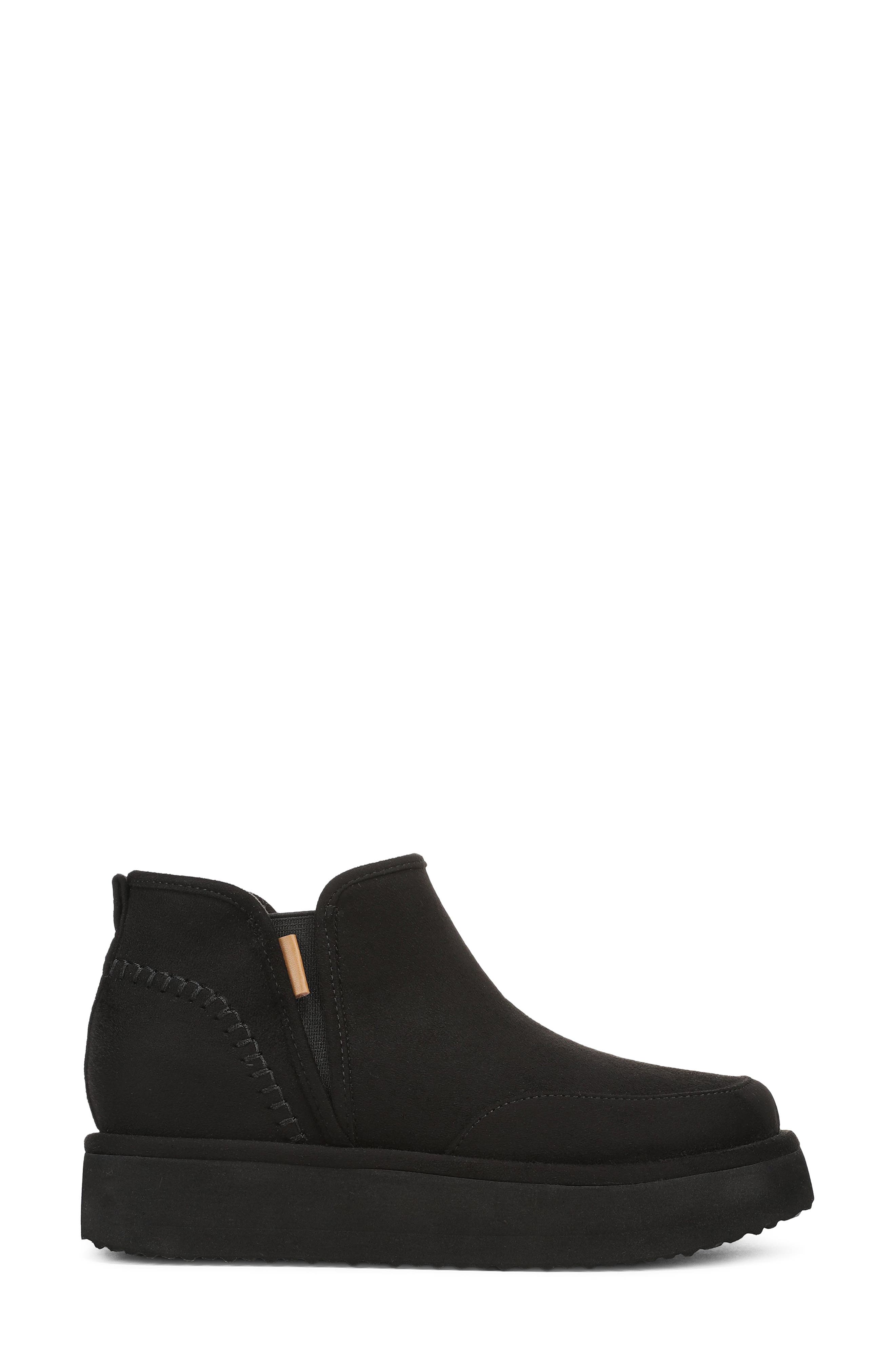 Chill Out Bootie, Alternate, color, BLACK MICROSUEDE