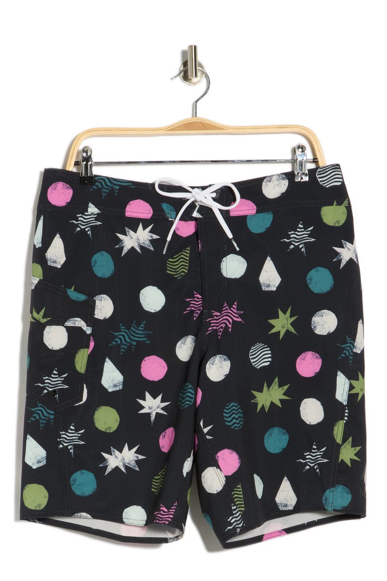 Manic Board Shorts, Alternate, color, BLACK