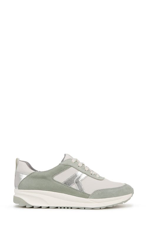 Naturalizer Shay Sneaker In White/pistachio Green