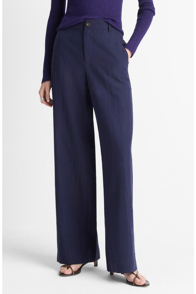Relaxed Wide Leg Pants, Main, color, DARK ECLIPSE