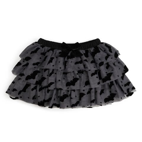 Flocked Bats Halloween Tutu