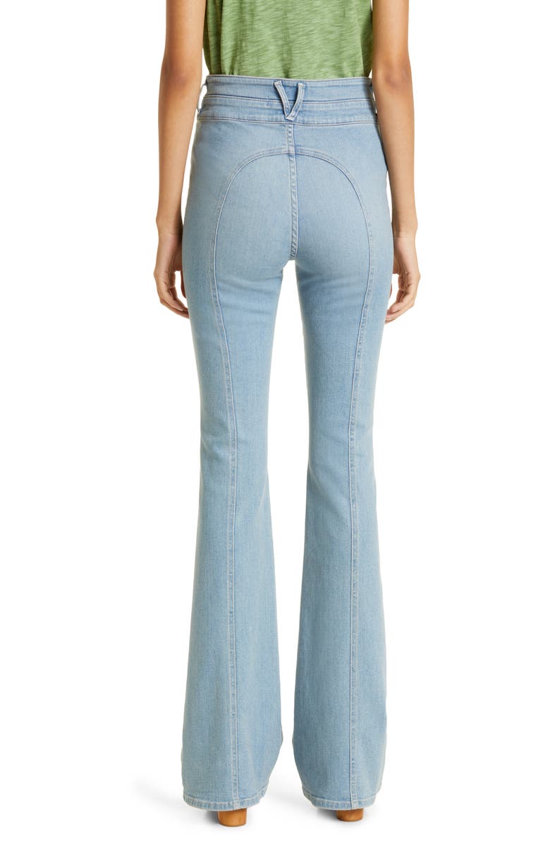 Veronica Beard Beverly Super Stretch Flare Leg Jeans, Alternate, color,