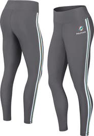 WEAR by Erin Andrews Women's WEAR by Erin Andrews Charcoal Miami Dolphins Color Block Leggings