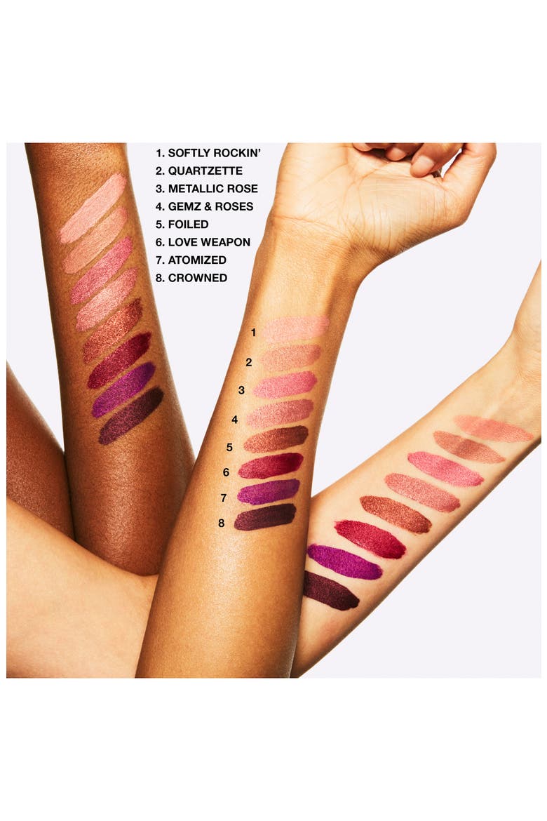 MAC Retro Matte Metallic Liquid Lipcolor, Alternate, color, GEMZ ROSES