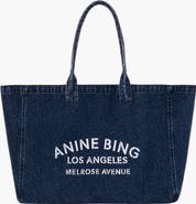 ANINE BING Leo Denim Tote