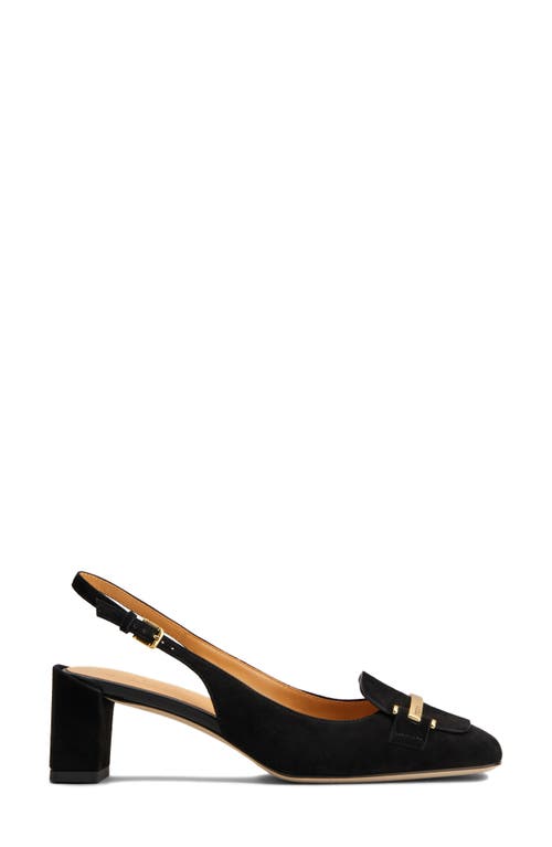 Tod's Leather Slingback Pumps In Black