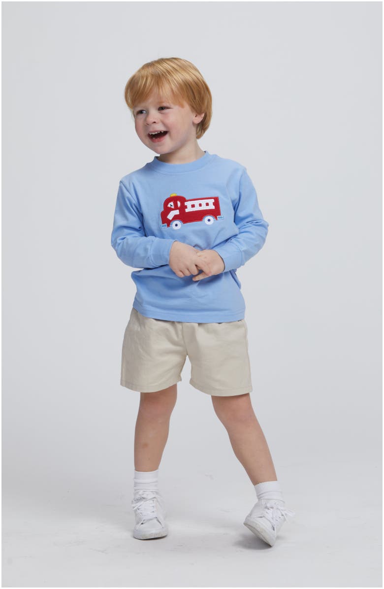 Little English Kids Basic Short, Alternate, color, Pebble Twill
